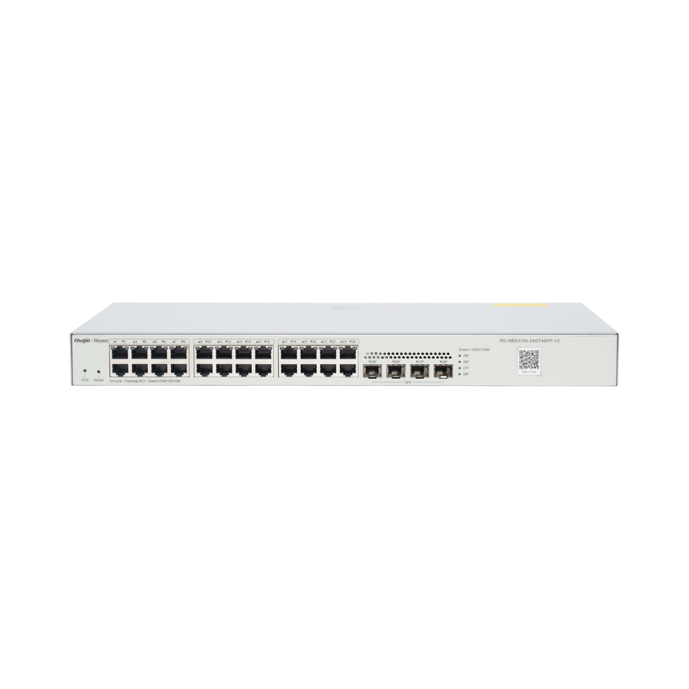 Switch No PoE Gestionable en la Nube Ruijie RG-NBS3100-24GT4SFP-V2 28 puertos