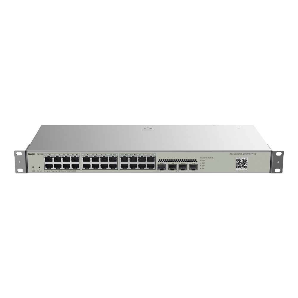 Switch No PoE Gestionable en la Nube Ruijie RG-NBS3100-24GT4SFP-V2 28 puertos