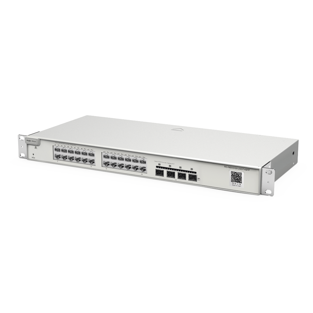 Switch de Capa 3 No-PoE Ruijie RG-NBS5100-24GT4SFP 28 puertos