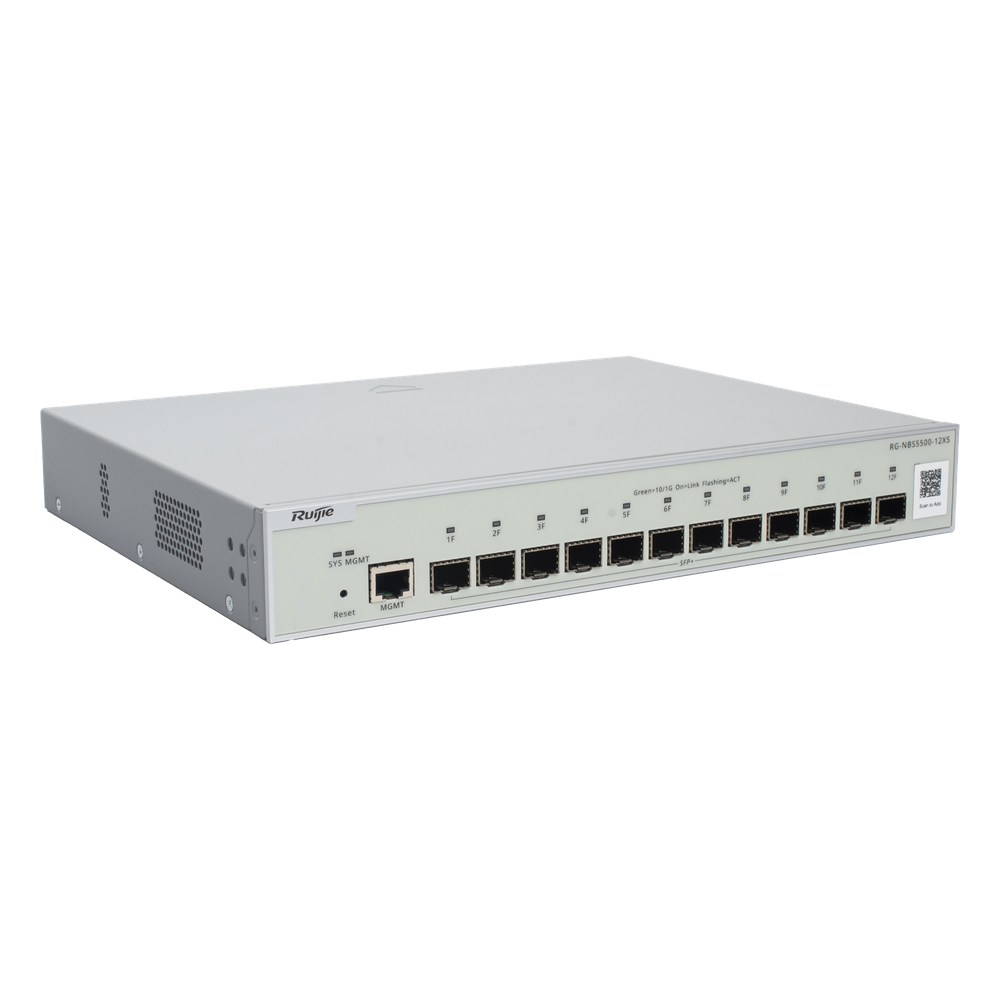 Switch Administrable Full Aggregation Capa 3 Ruijie RG-NBS5500-12XS 12 puertos