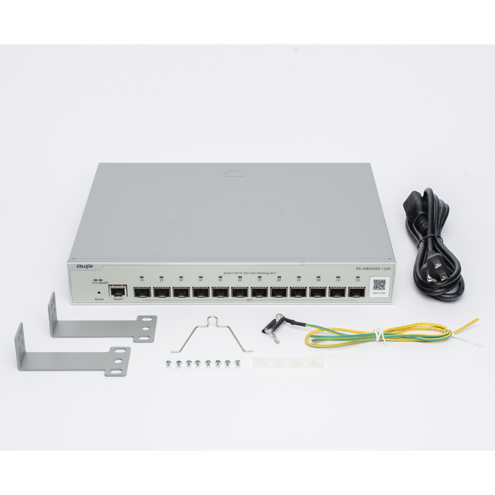 Switch Administrable Full Aggregation Capa 3 Ruijie RG-NBS5500-12XS 12 puertos