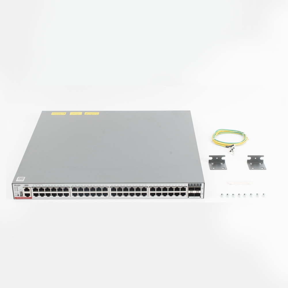 Switch PoE Administrable Capa 3 Ruijie RGCS8348GT4XSPD 48 puertos 10 GB