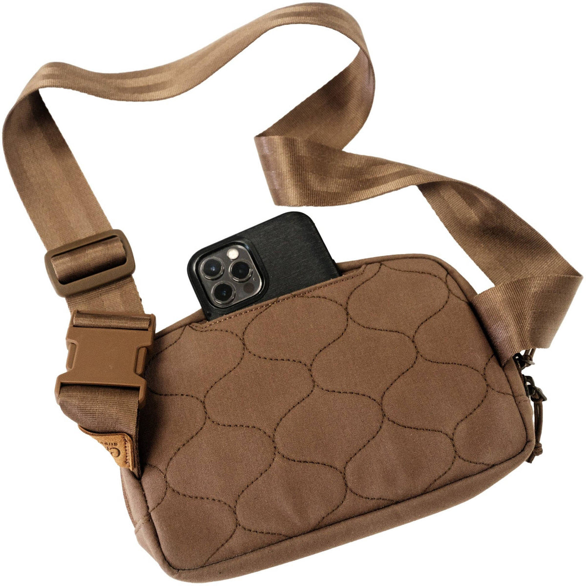 Riñonera Clever Supply Co. Sidekick Belt Bag (Beige) - vista frontal