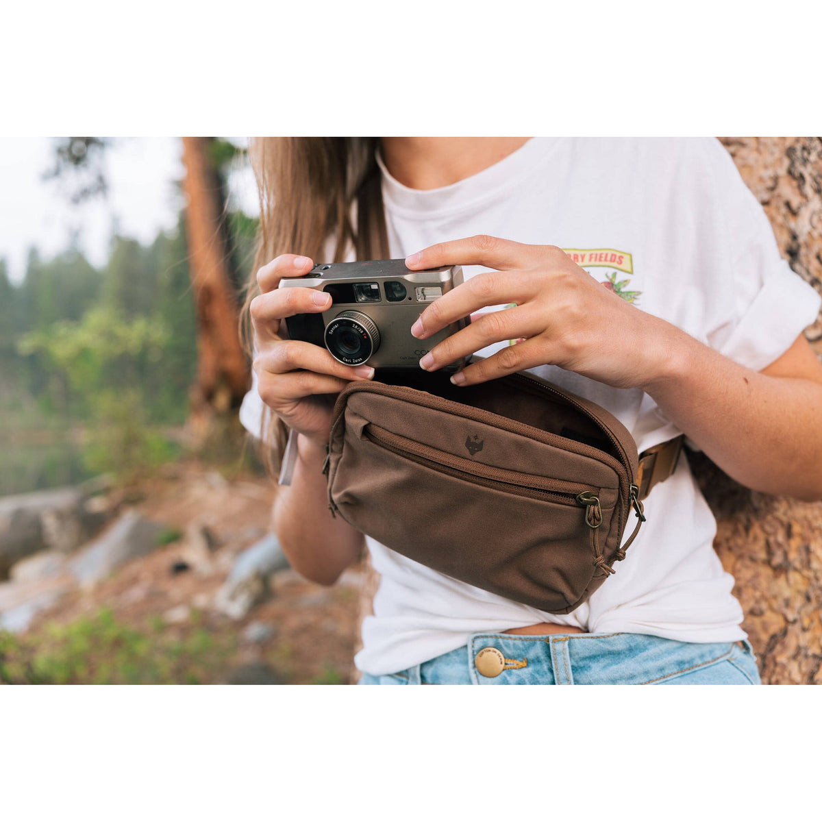 Riñonera Clever Supply Co. Sidekick Belt Bag (Beige) - vista trasera