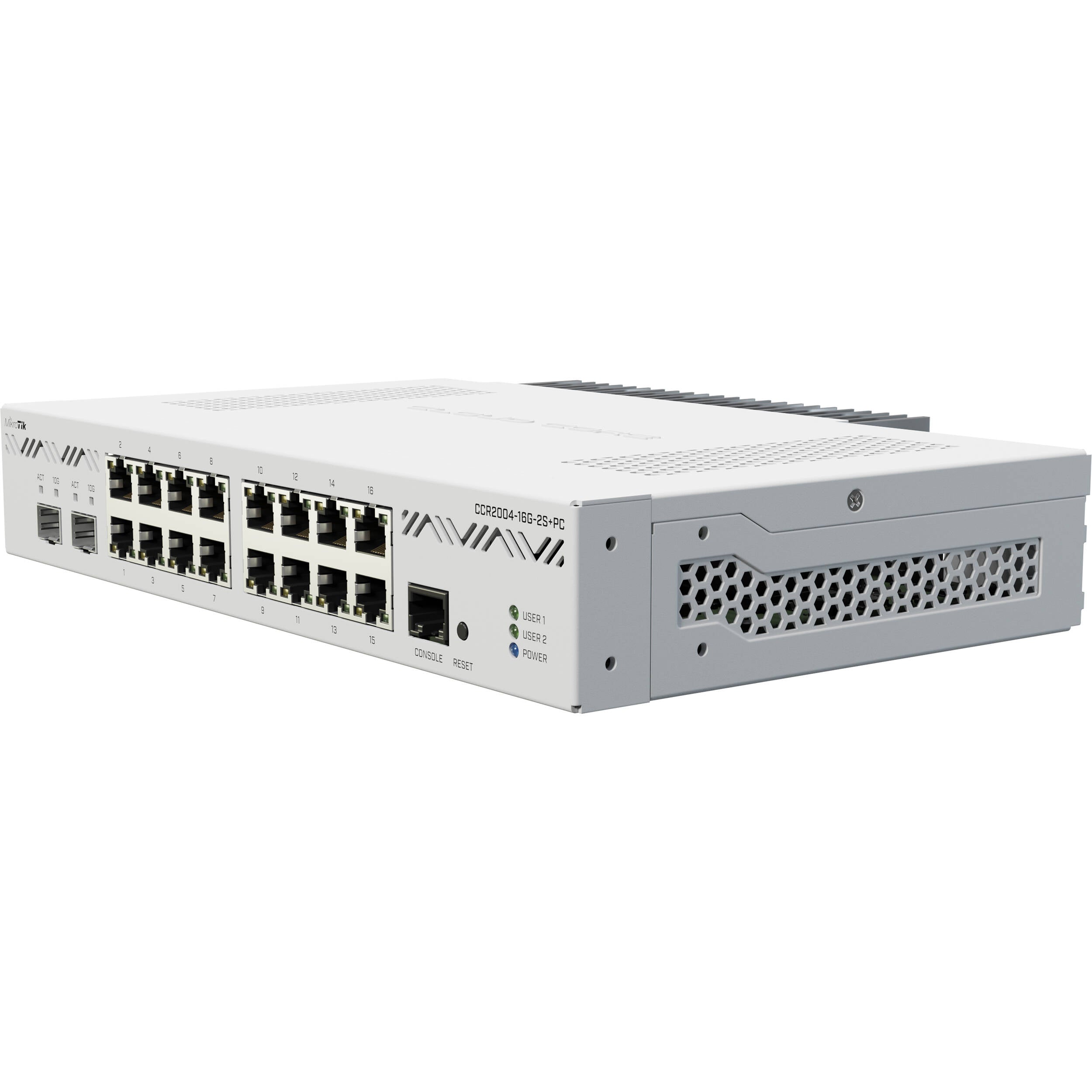 Router MikroTik CCR2004-16G-2S+PC 16-Port Wired Gigabit Managed Router - vista principal