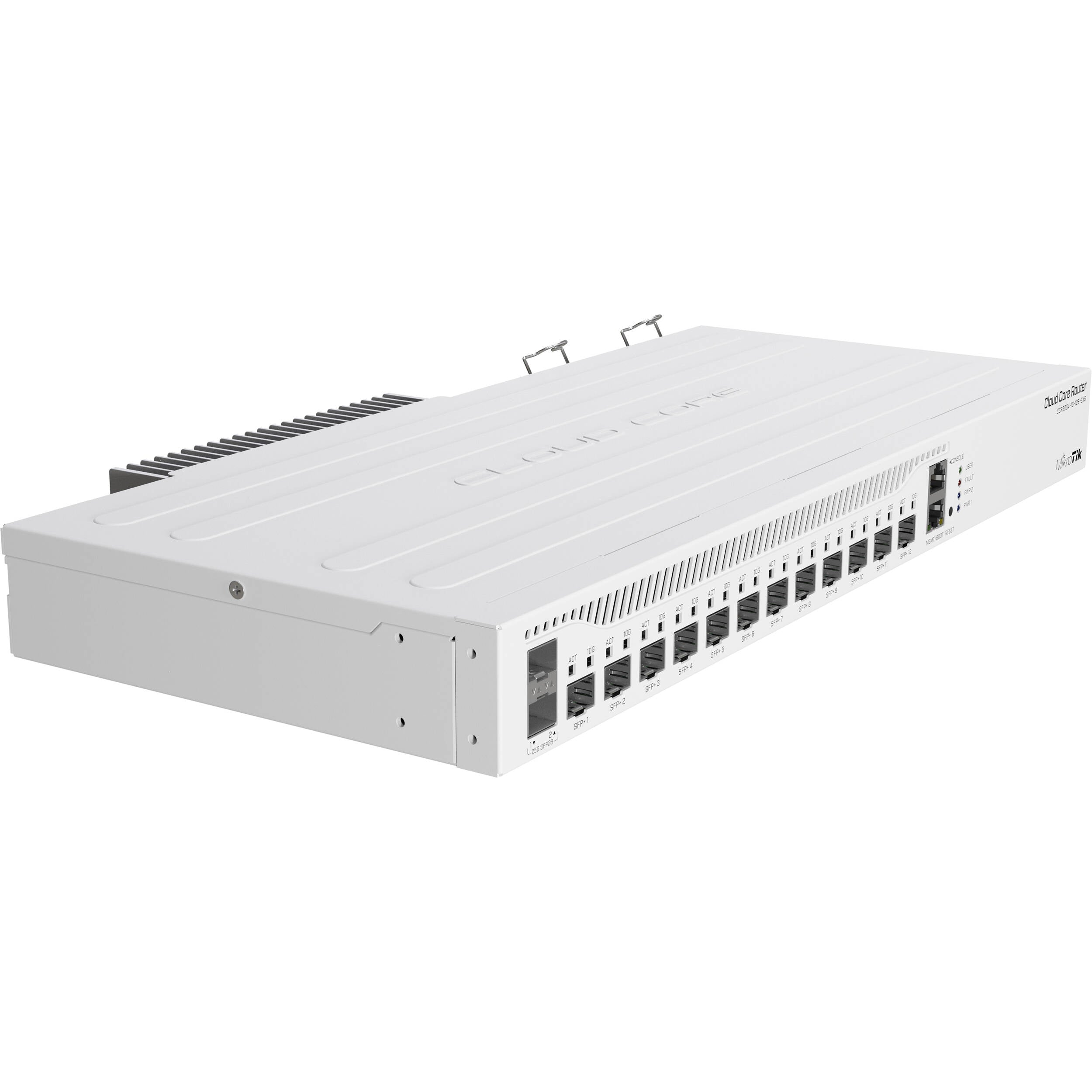 Router MikroTik CCR2004-1G-12S+2XS 24-Port 10G SFP+ / 25G SFP28 Router - vista frontal