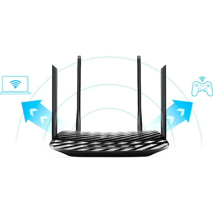 Router TP-Link Archer A6 Wi-Fi 5 IEEE 802.11ac Ethernet Wireless Router - vista 7