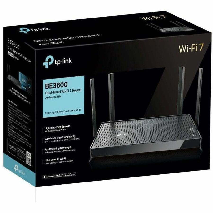 Router TP-Link Archer BE230 Wi-Fi 7 IEEE 802.11be Ethernet Wireless Router - vista 6