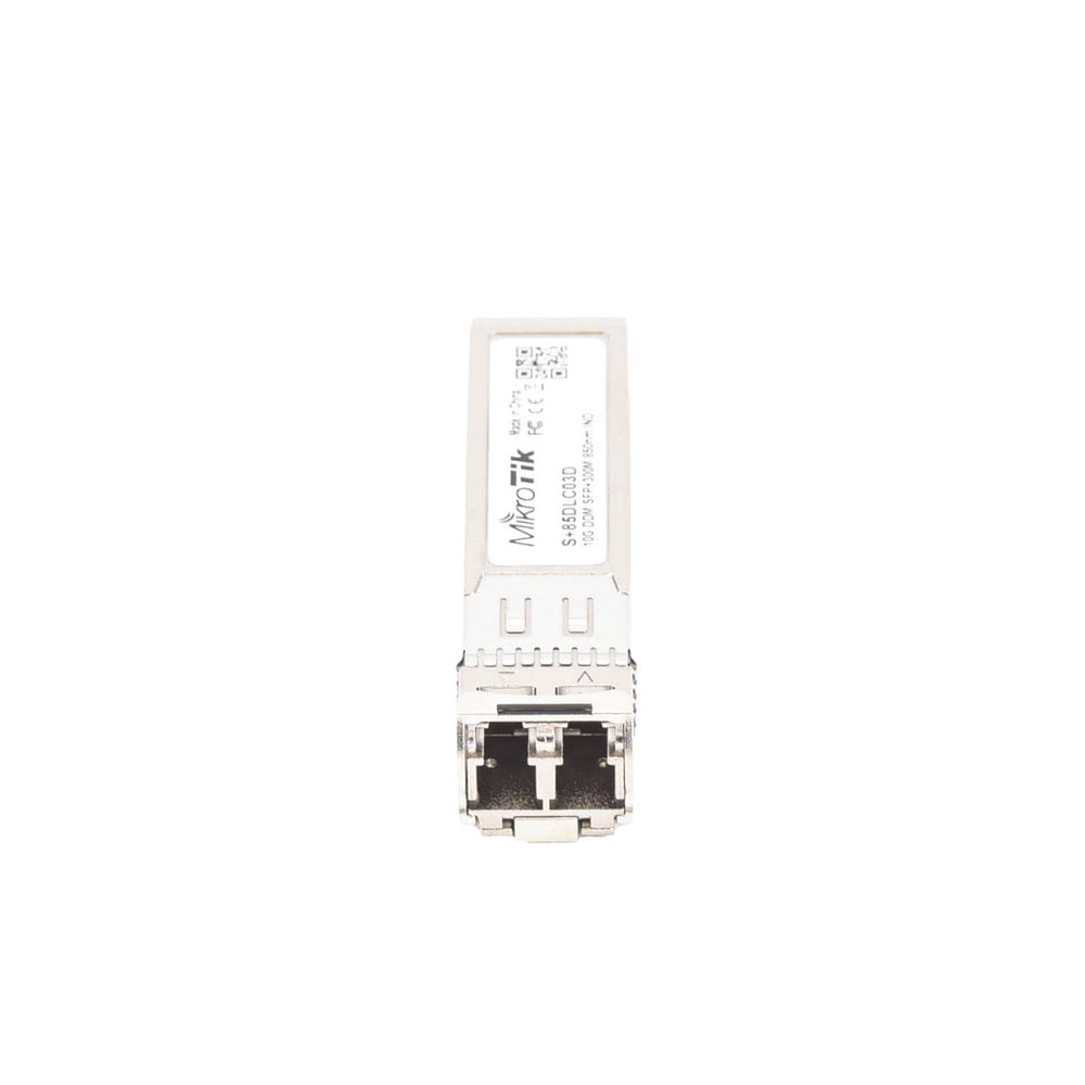 Transceptor MiniGbic SFP+ 10G LC Mikrotik S+85DLC03D Dúplex