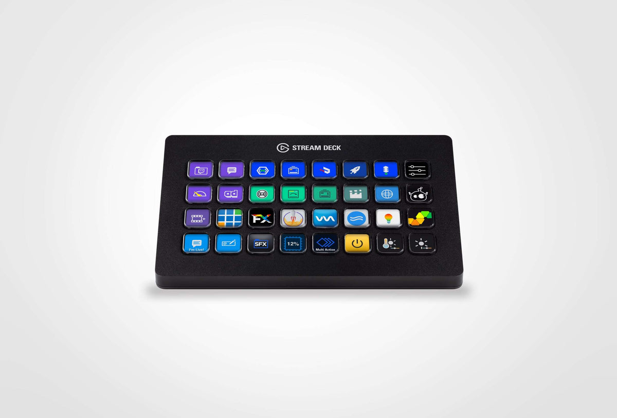 Stream Deck XL Elgato 32 Teclas LCD Personalizables - Controlador de Contenido Compatible Mac y PC - 10GAT9901