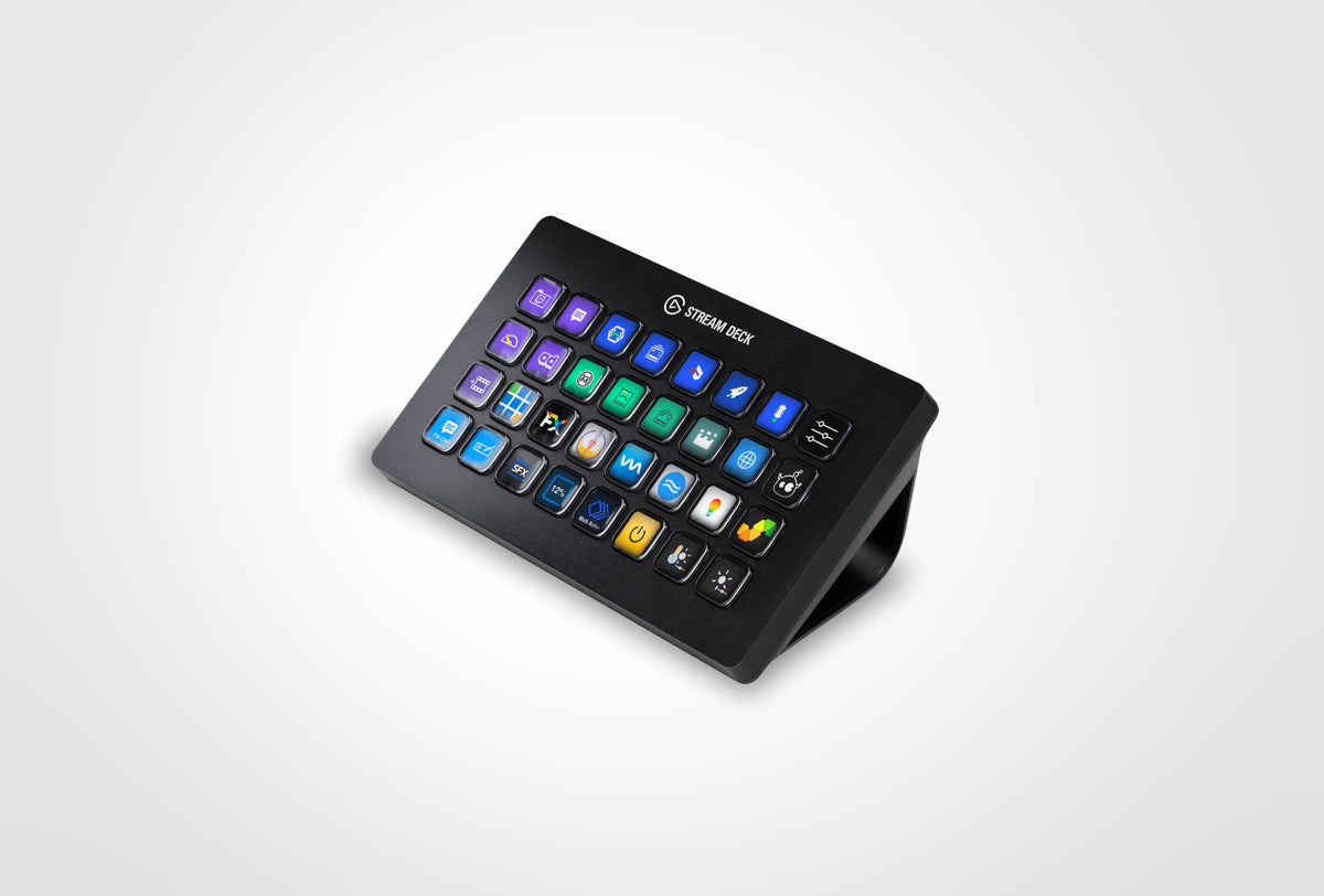 Stream Deck XL Elgato 32 Teclas LCD Personalizables - Controlador de Contenido Compatible Mac y PC - 10GAT9901