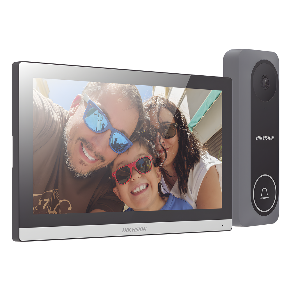 Videoportero Hikvision - Frente de Calle para Exterior de Policarbonato - 720p (1 Megapíxel )130° de Visión (Gran Angula