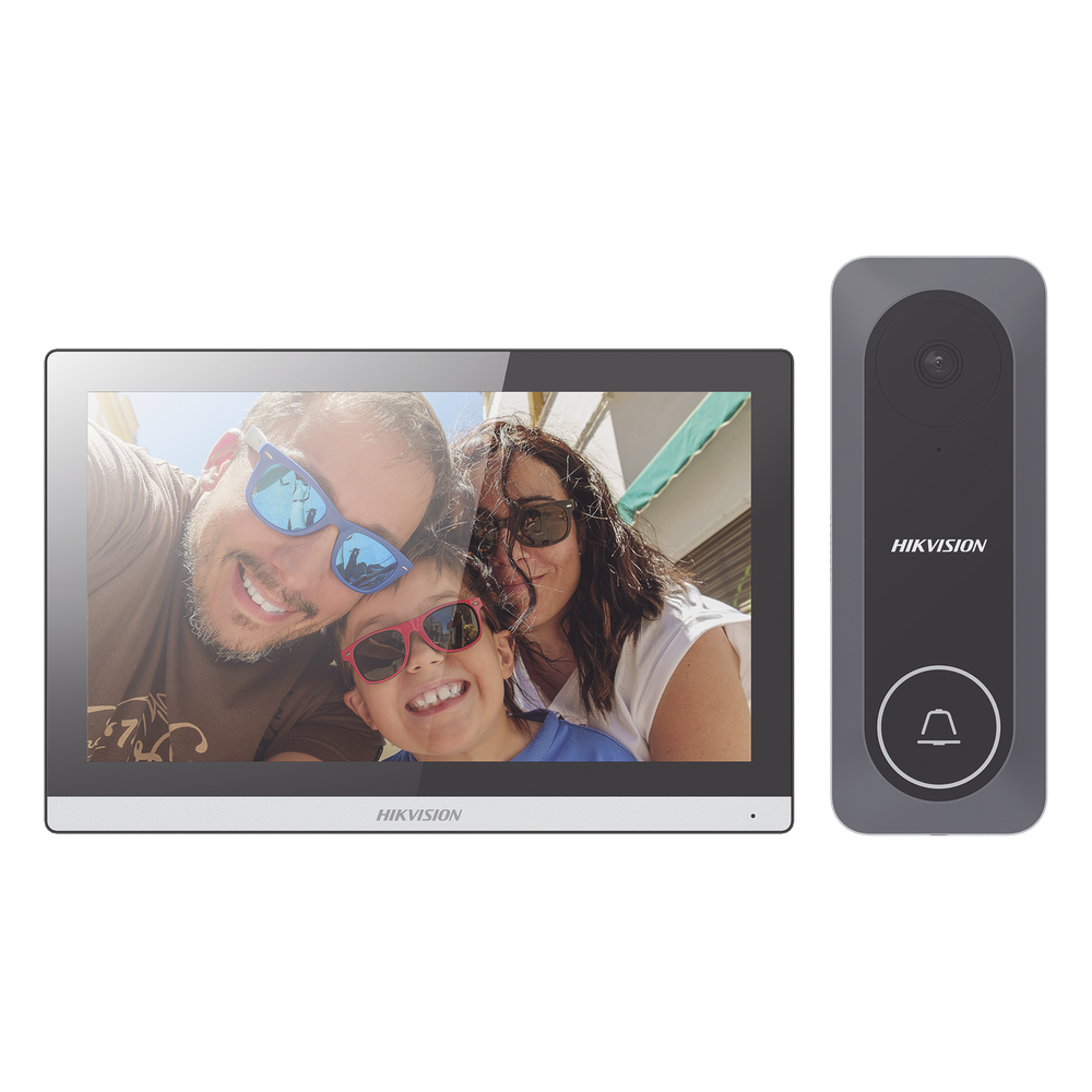 Videoportero Hikvision - Frente de Calle para Exterior de Policarbonato - 720p (1 Megapíxel )130° de Visión (Gran Angula