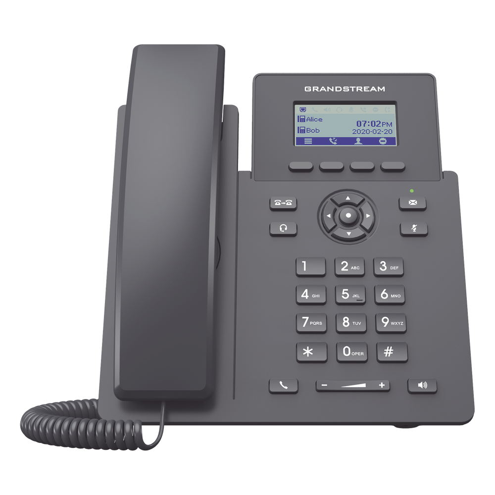 Teléfono IP Grandstream GRP2601P 2 Líneas SIP 2 Cuentas SIP 2.21" PoE