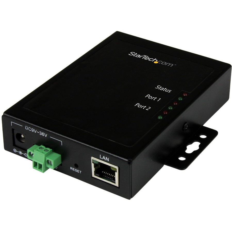 Servidor de Dispositivos StarTech.com StarTech 2 Port Serial-to-IP Ethernet Device Server - vista 1