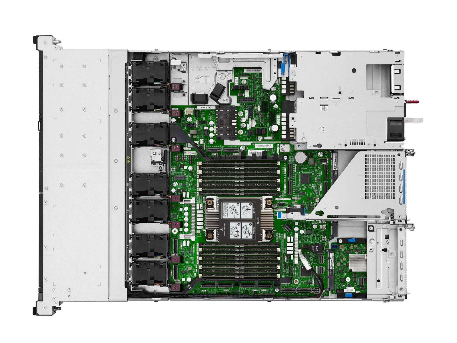 Servidor HPE ProLiant Compute DL320 Gen12, Intel Xeon 6515P 12 Núcleos, 64GB DDR5, SSD 2 x 480 GB, Rack 1U - vista 4