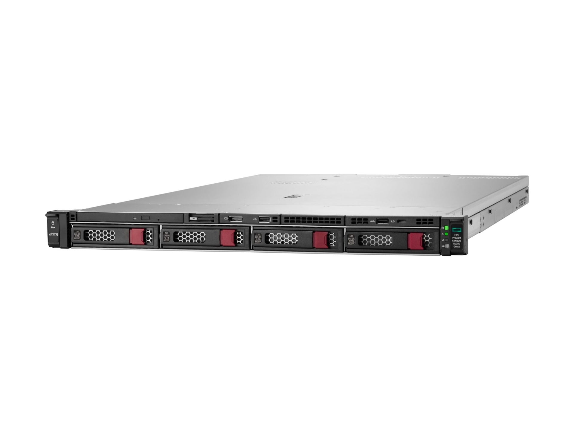 Servidor HPE ProLiant Compute DL360 Gen12, Intel Xeon 6505P 12 Núcleos, 64GB DDR5, HDD 2 x 8 TB, Rack 1U - vista 2