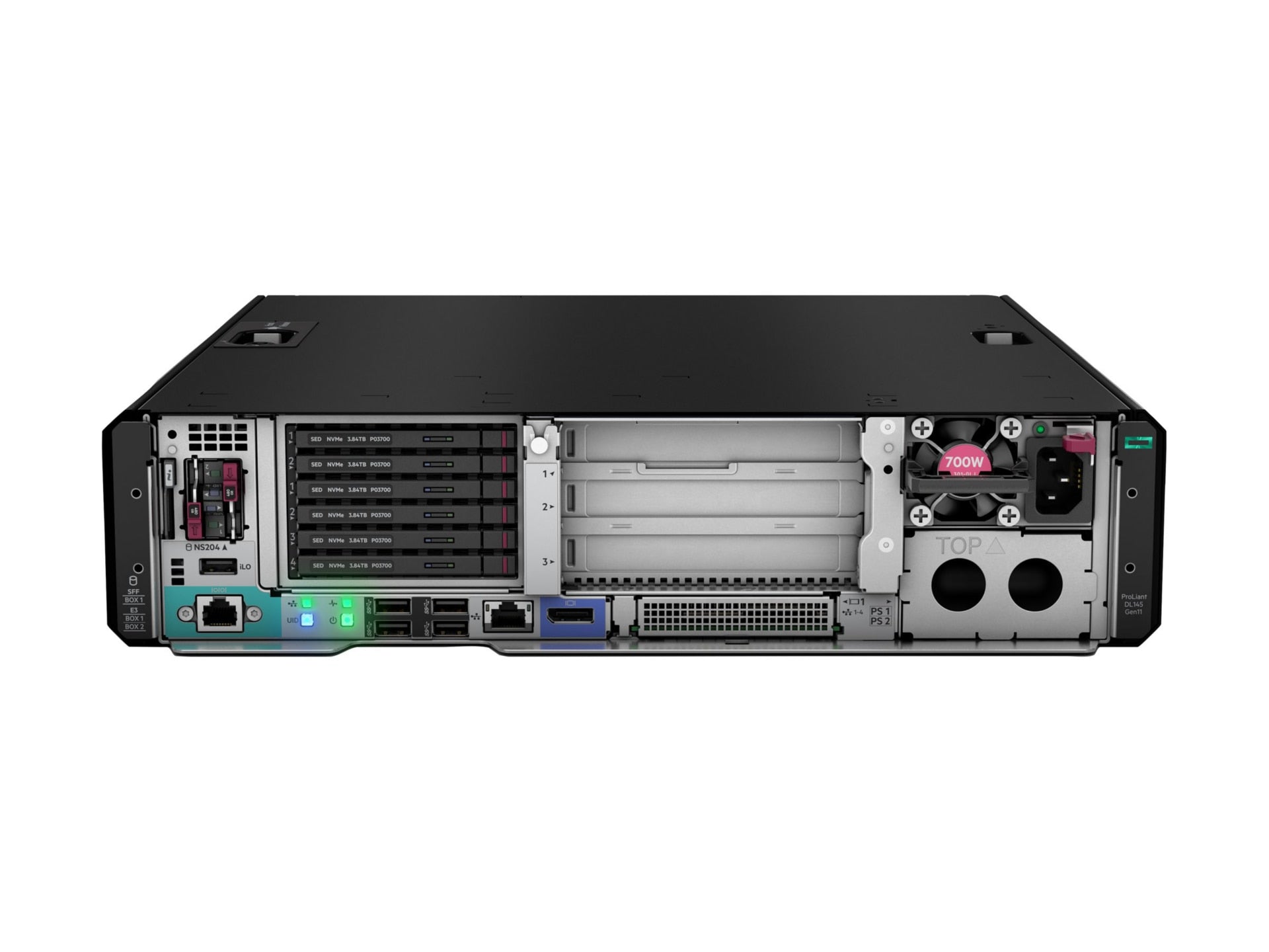 Servidor HPE ProLiant DL145 Gen11, AMD EPYC 8124P 16 Núcleos, 64GB DDR5, 16 megabyte, Rack 2U - vista 5