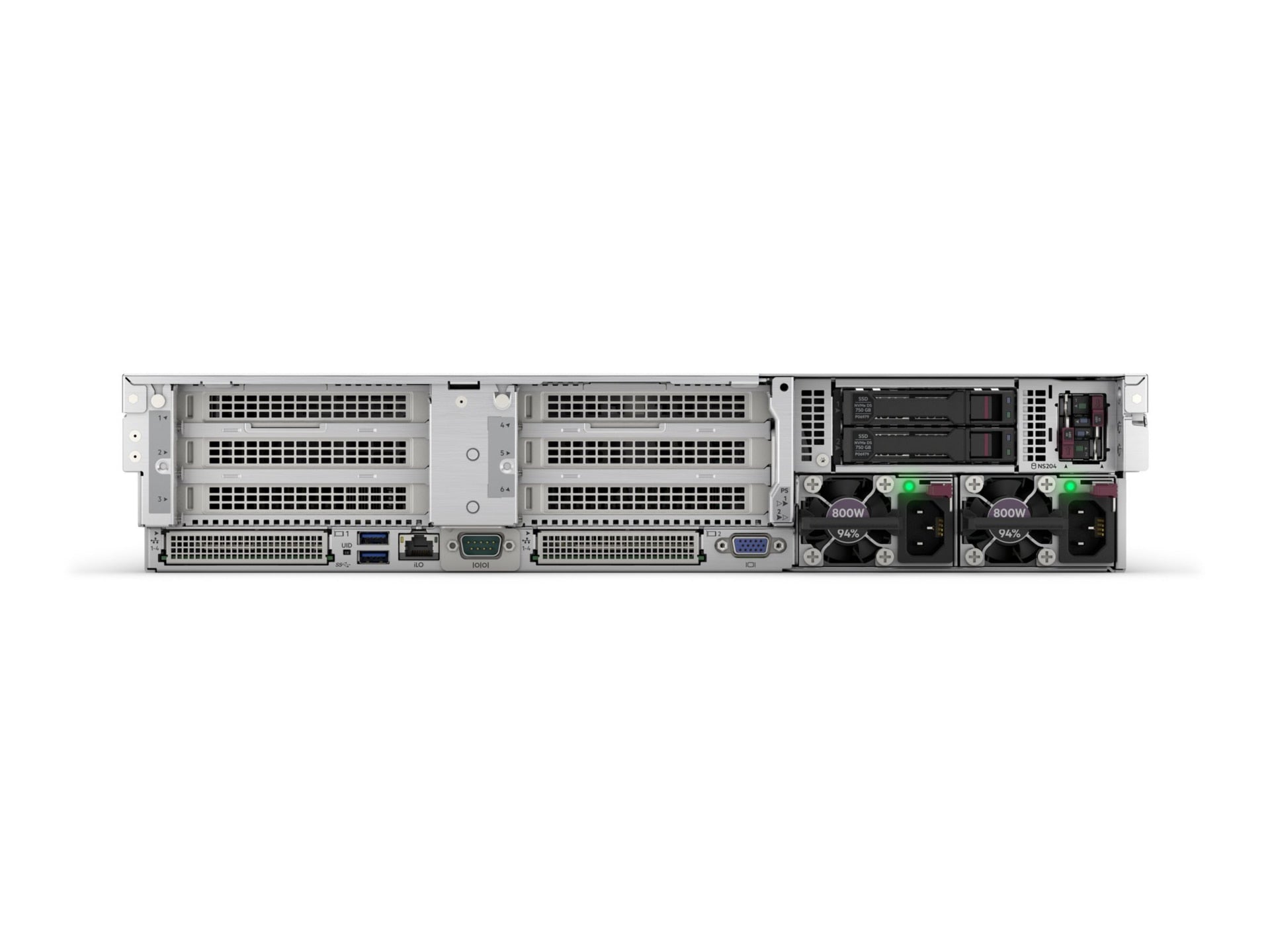 Servidor HPE ProLiant DL385 G11, AMD EPYC 6517P 16 Núcleos, 256GB DDR5, SSD 2 x 6.4 TB, Rack 2U - vista 4