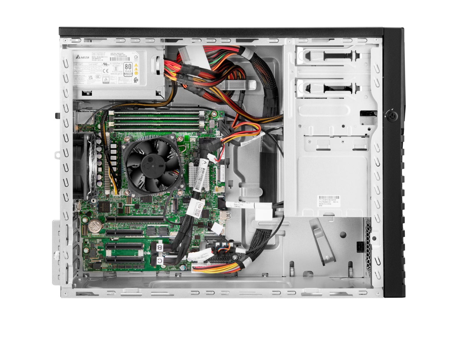 Servidor HPE ProLiant ML30 Gen11, Intel Xeon 6333P 6 Núcleos, 32GB DDR5, SSD 2 x 480GB, Torre 4U - vista 3