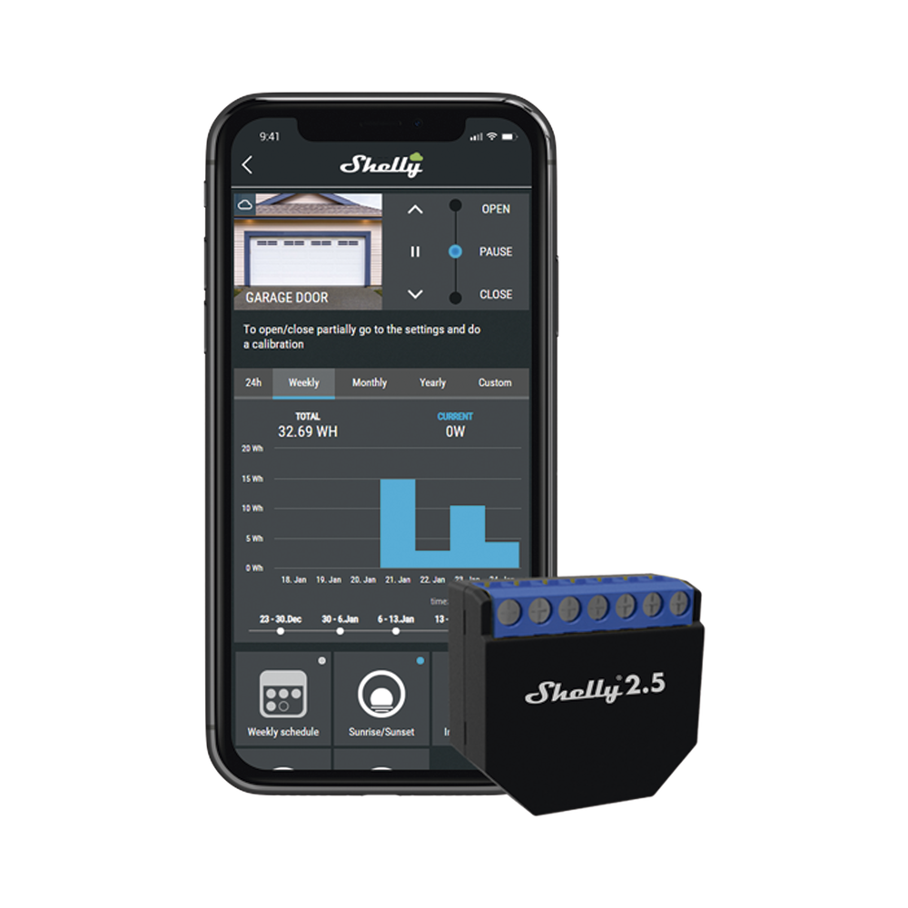 Doble Relevador Allterco Robotics Eood SHELLY2.5-X2