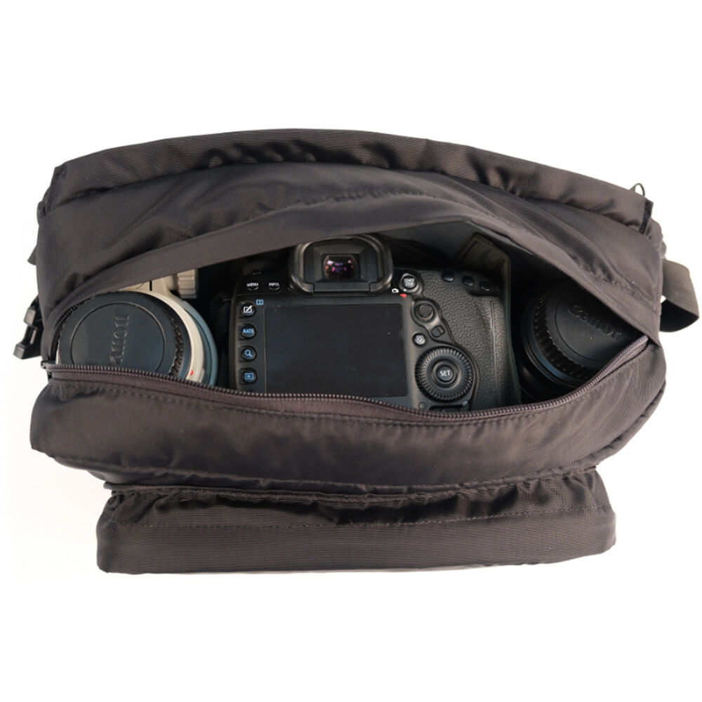Sling Domke (Negro Nylon, 6L) - vista lateral