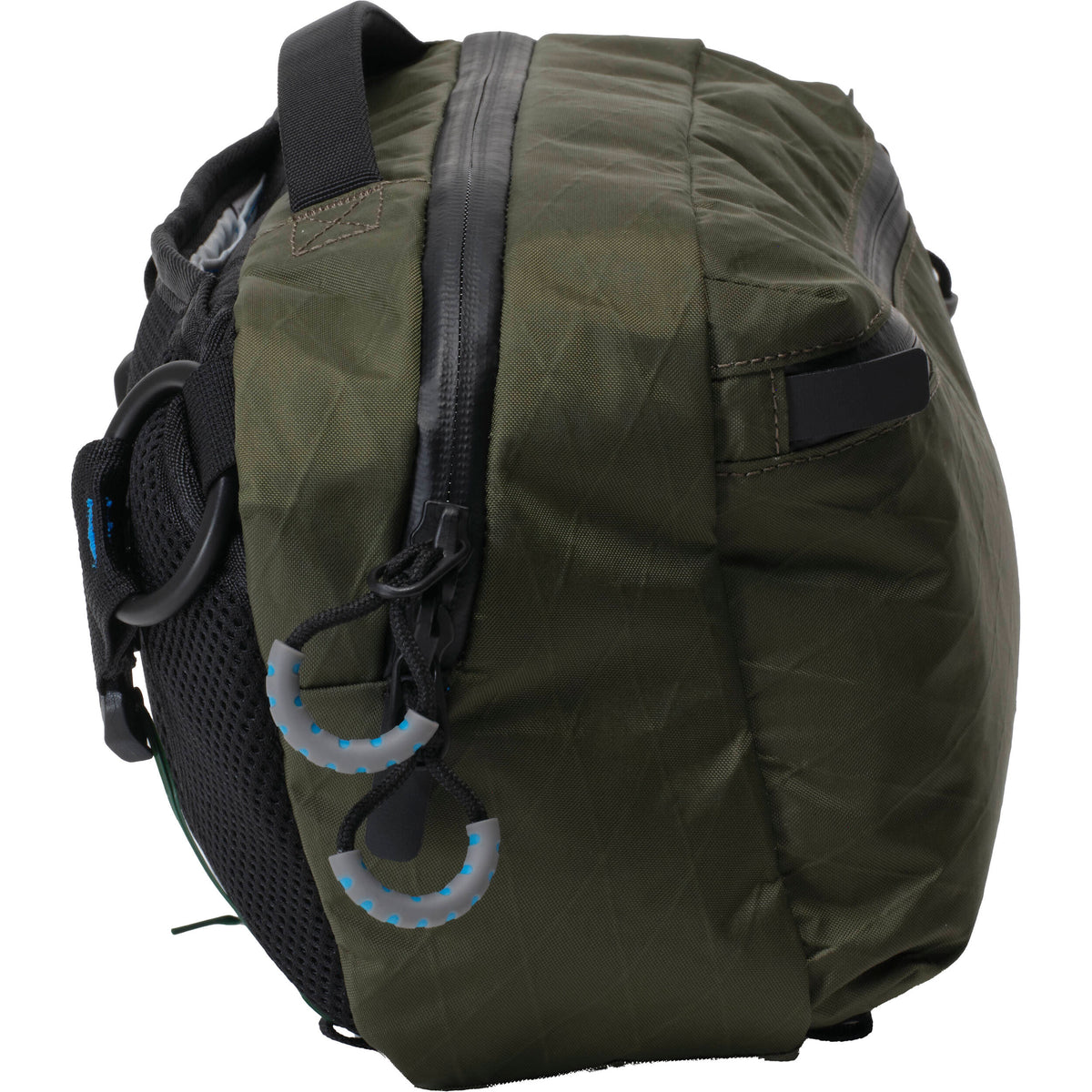 Sling Gura Gear Kiboko City con inserto para cámara (Forest Verde, 6L) - puertos y conexiones