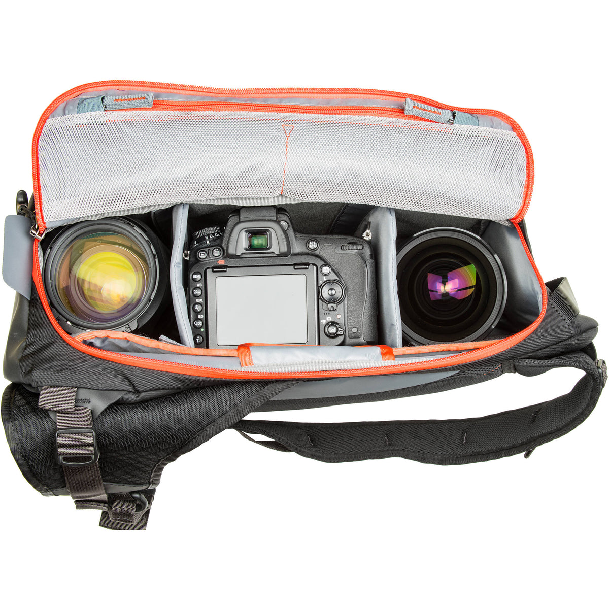 Sling MindShift Gear PhotoCross 13 (Naranja Ember, 11L) - vista lateral