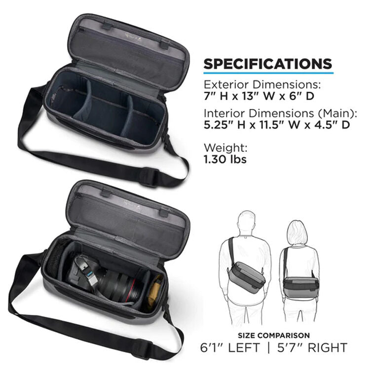 Sling Nomatic LUMA (Negro, 9L) - contenido de la caja
