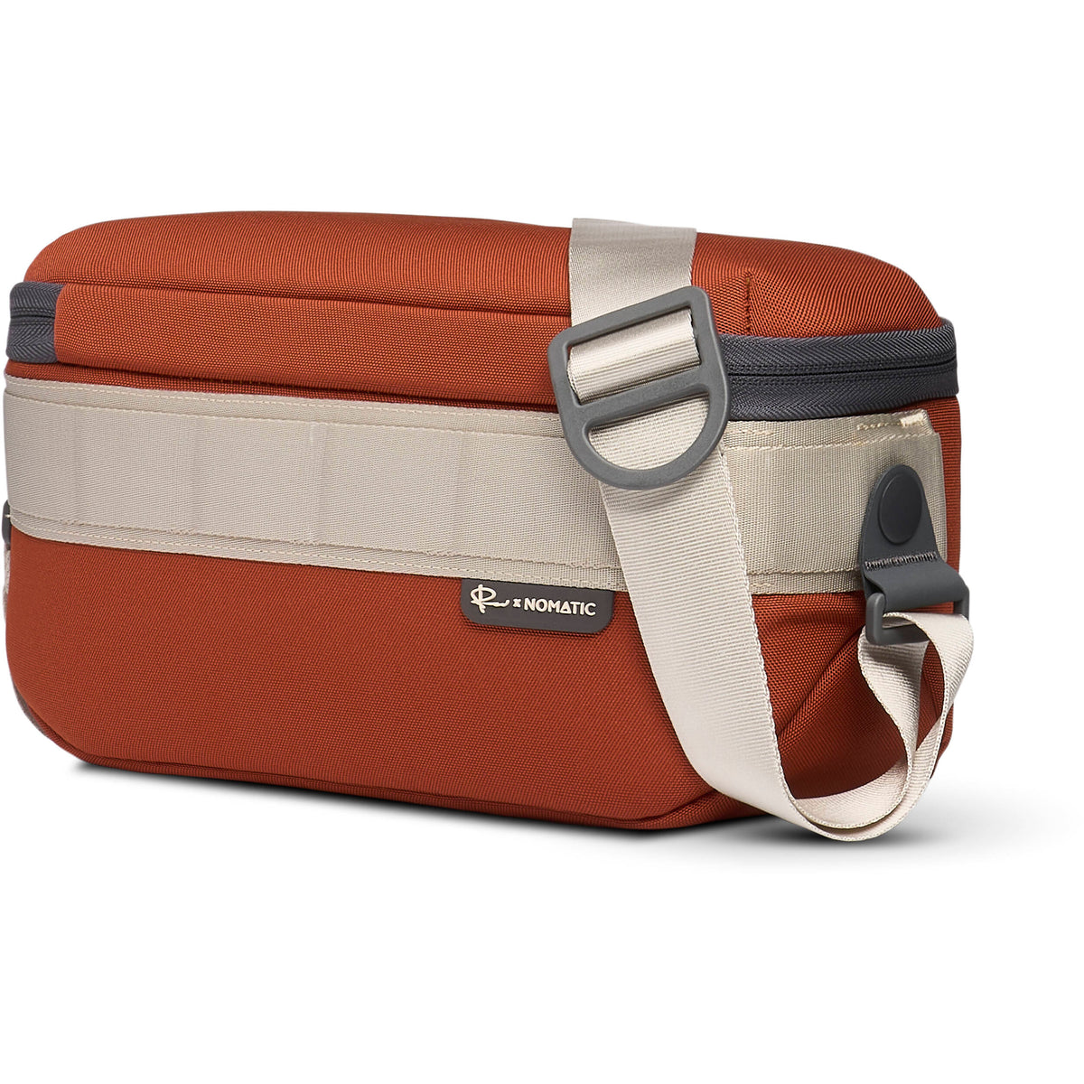 Sling Nomatic LUMA (Rust, 9L) - puertos y conexiones