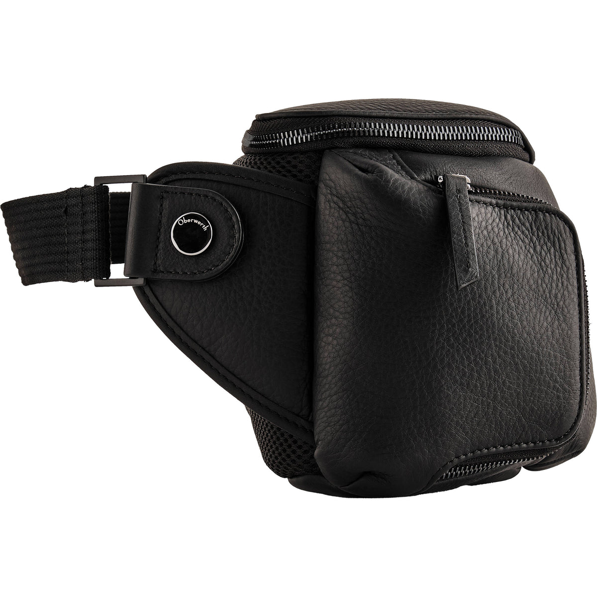 Sling Oberwerth Leather Photo (Negro con forro Rojo, Chico) - vista lateral