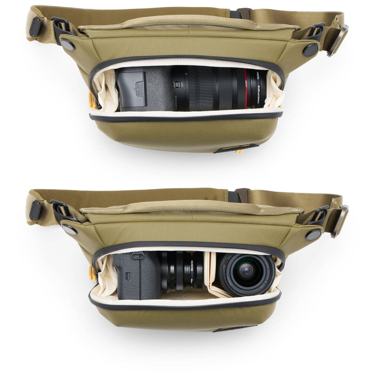 Sling Peak Design Everyday v3 (Kelp, 3L) - vista lateral