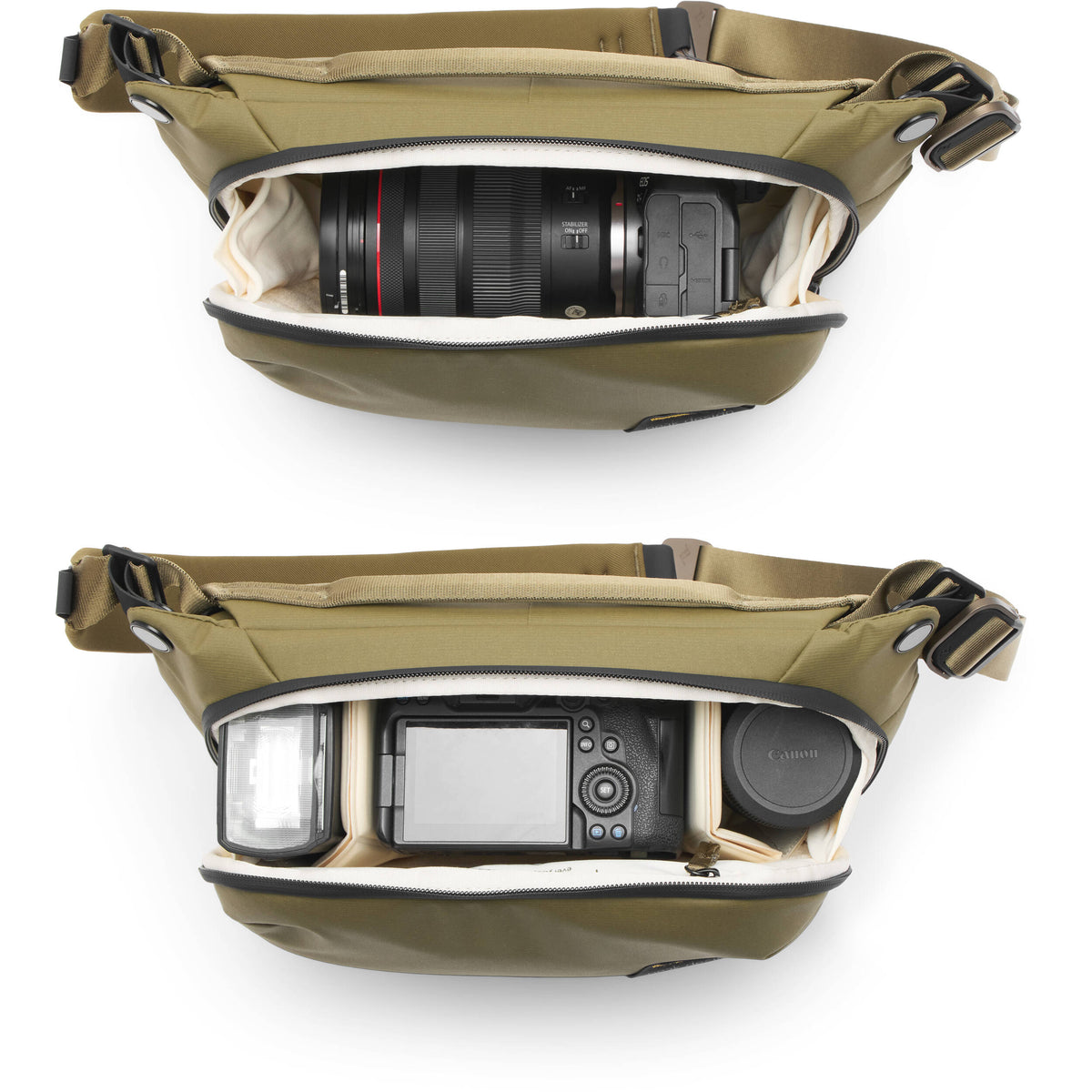 Sling Peak Design Everyday v3 (Kelp, 6L) - vista lateral