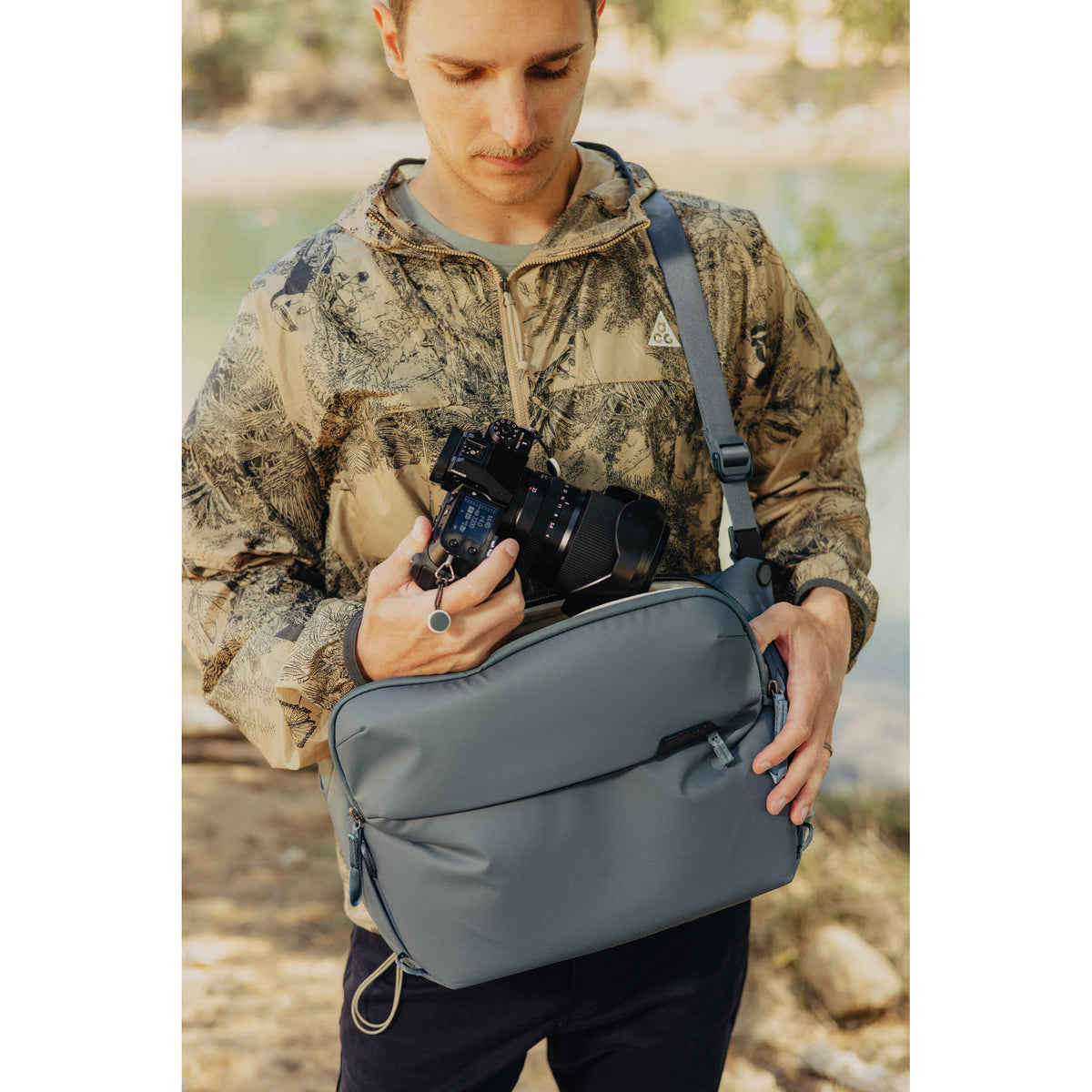 Sling Peak Design Everyday v3 (Ocean, 10L) - detalle