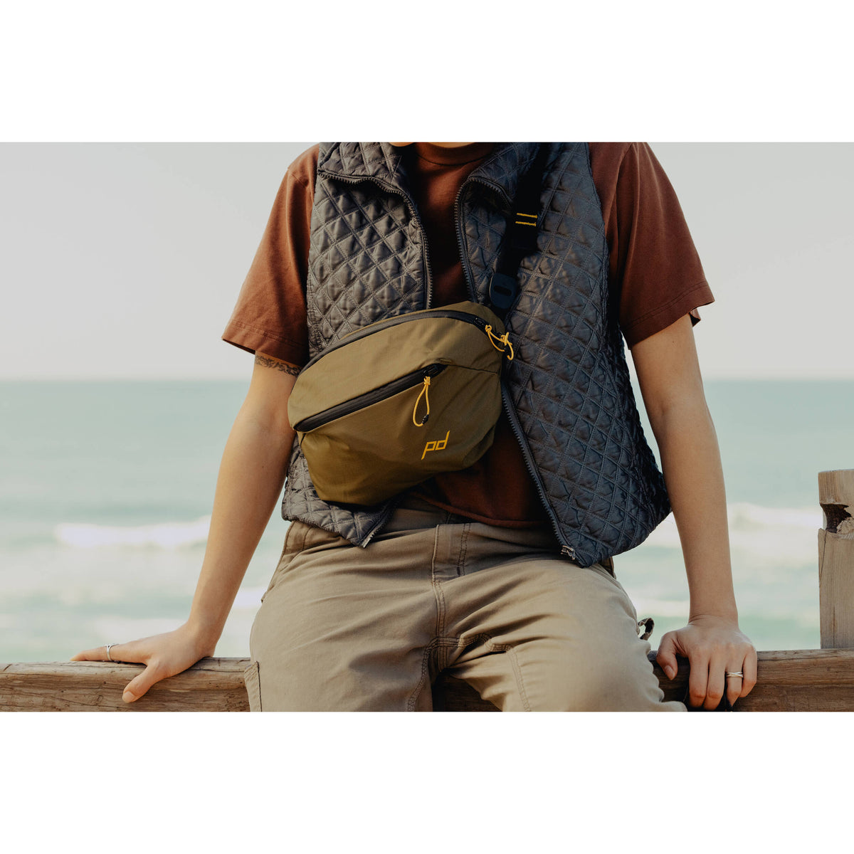 Sling Peak Design Outdoor (Kelp, 7L) - detalle