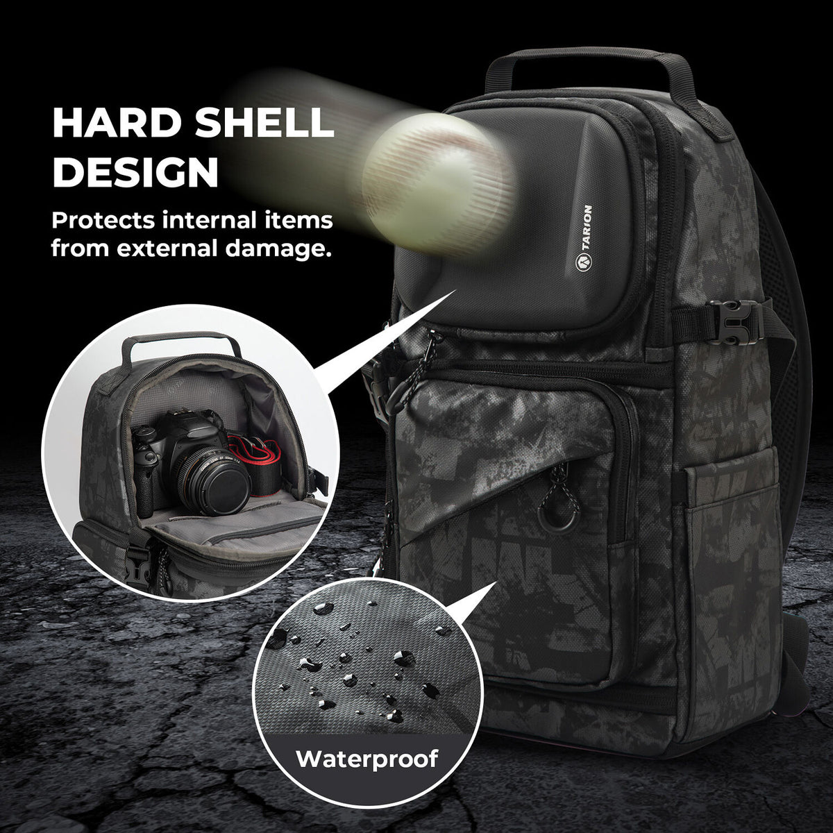 Sling TARION TR-S (Gris y Negro) - vista trasera