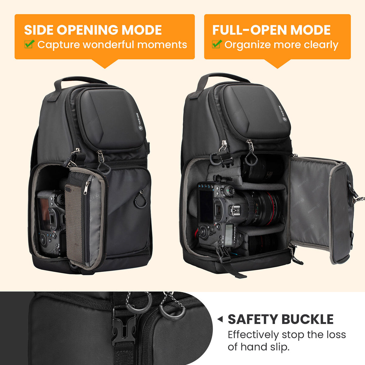 Sling TARION TR-S (Negro) - vista lateral