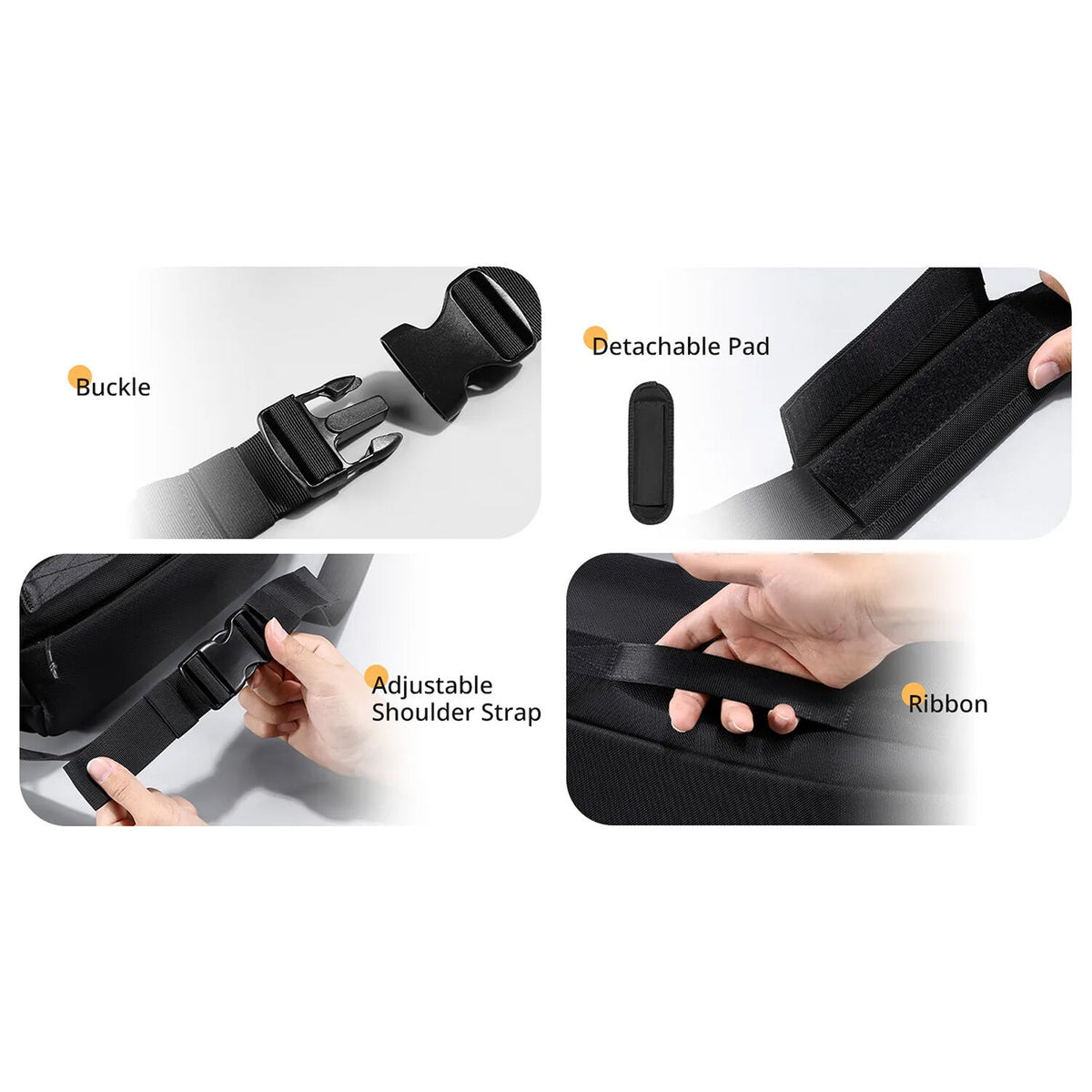 Sling Ulanzi BC08 (Negro, 9L) - detalle