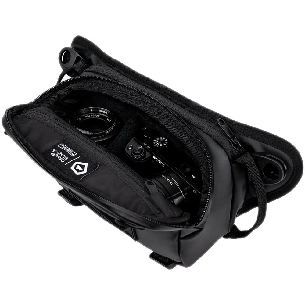 Sling WANDRD ROGUE V1 (Aegean Azul, 3L) - puertos y conexiones