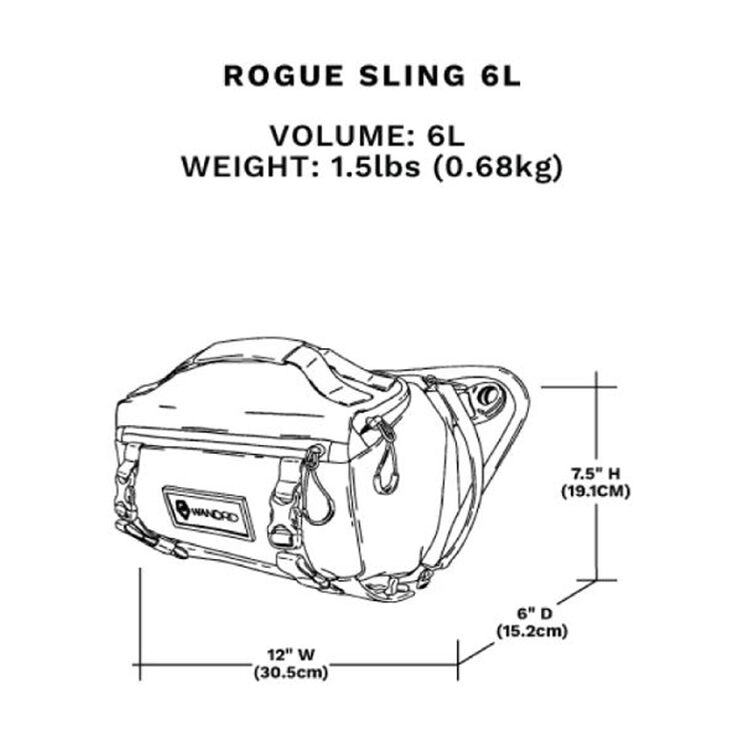 Sling WANDRD ROGUE V1 (Uyuni Purple, 6L) - en uso