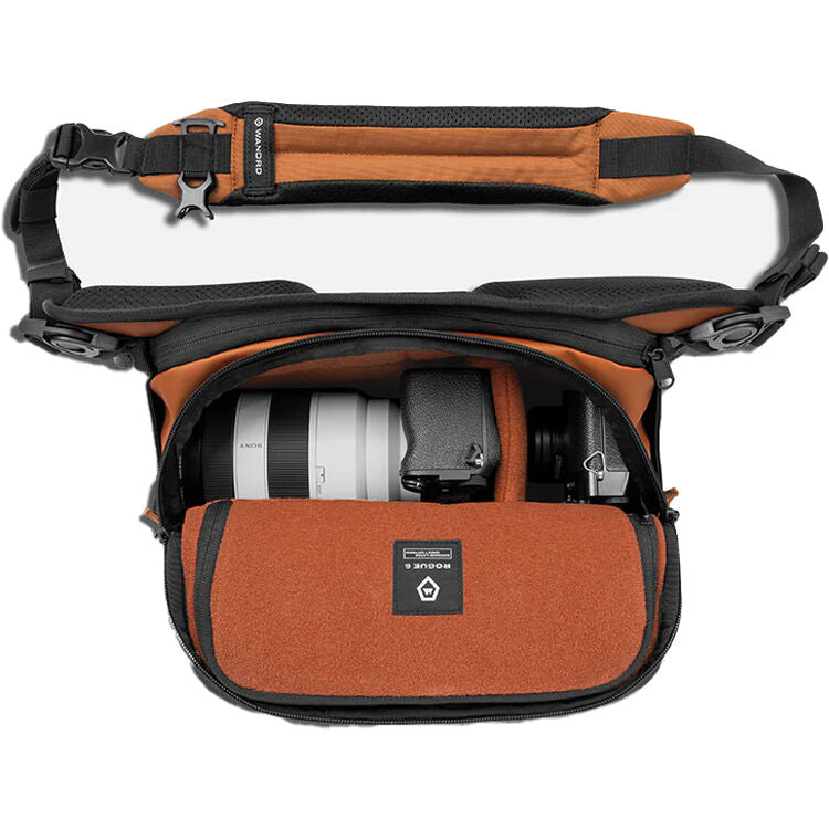 Sling WANDRD ROGUE V2 (Sedona Naranja, 6L) - detalle