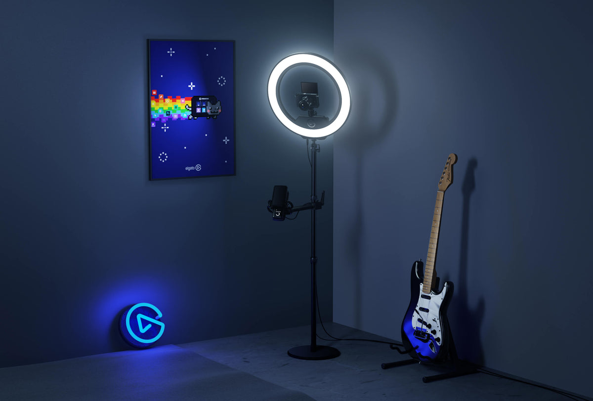 Iluminación Elgato Solid Arm Holding Arm Padded Clamp; Easy Mounting and Adjusting of Lights