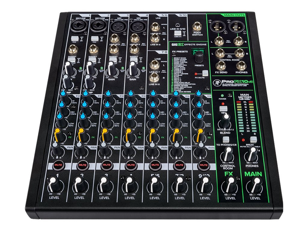 Sonido Profesional Mackie ProFXv3 Series PROFX10V3 analog mixer - vista 3