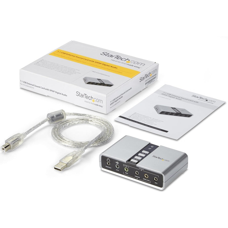 Sonido Profesional StarTech.com StarTech 7.1 USB Sound Card - vista 7