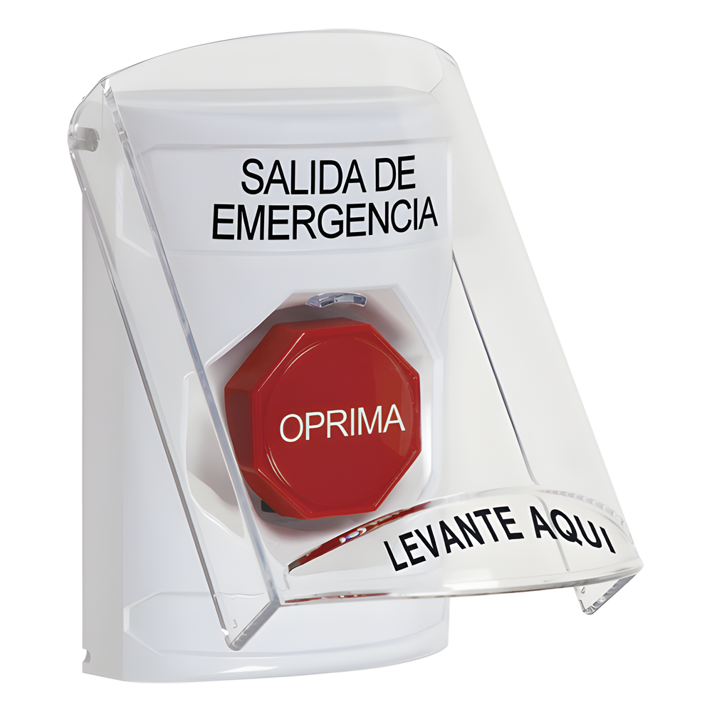 Botón de Salida de Emergencia con Tapa Sti SS-2322-EX-ES