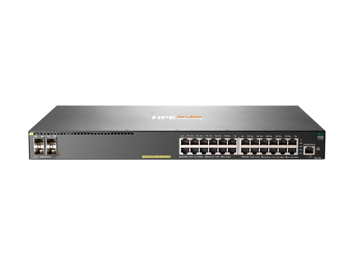 Switch de Red Aruba HPE Networking 2930F 24G PoE+ 4SFP - vista 2