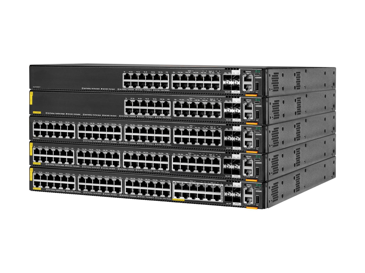 Switch de Red Aruba HPE Networking 6200M 48G Class4 PoE 4SFP+ Switch - vista 5