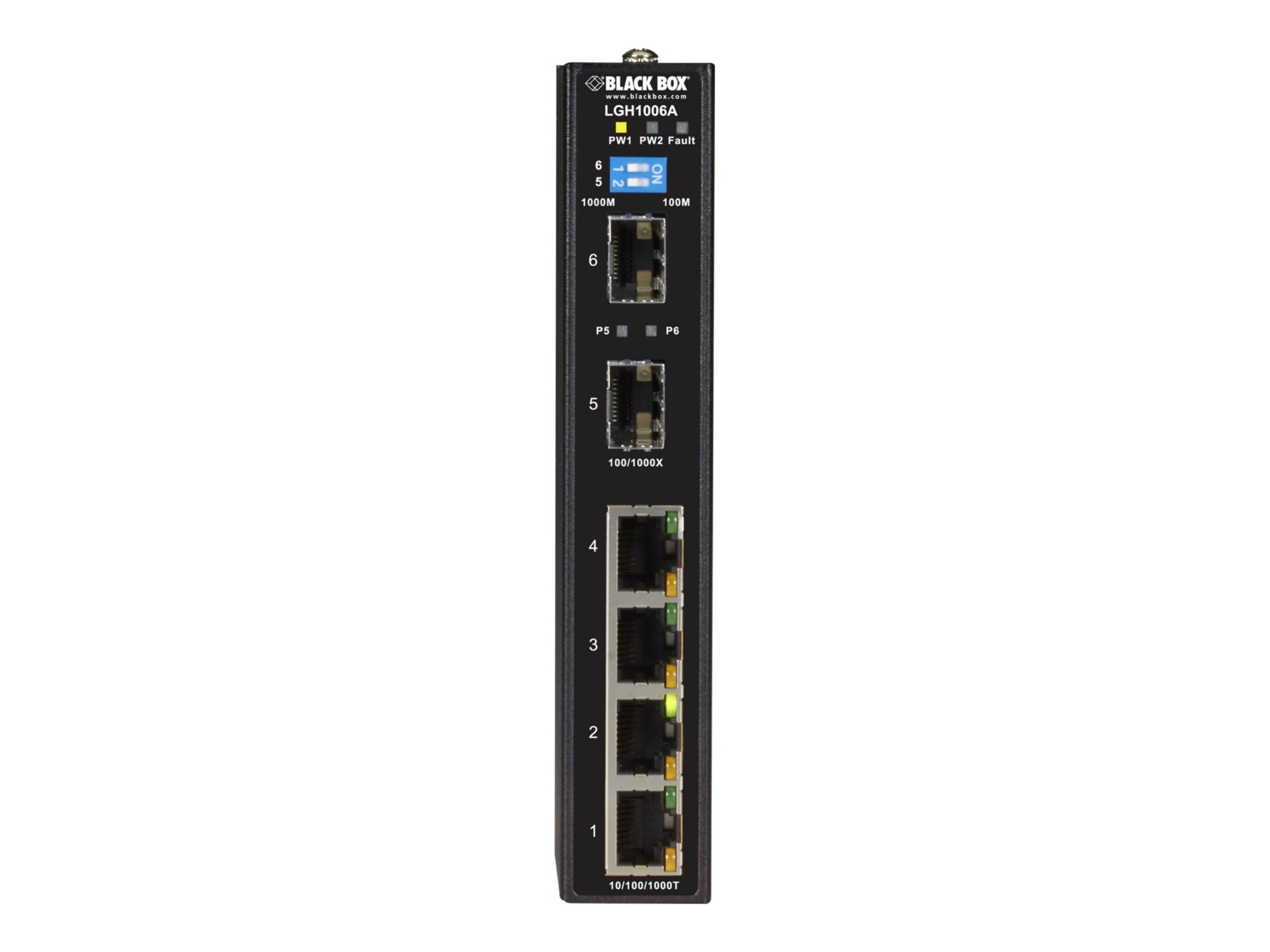 Switch de Red Black Box LGH1000 Series Industrial Ethernet Switch - vista 1