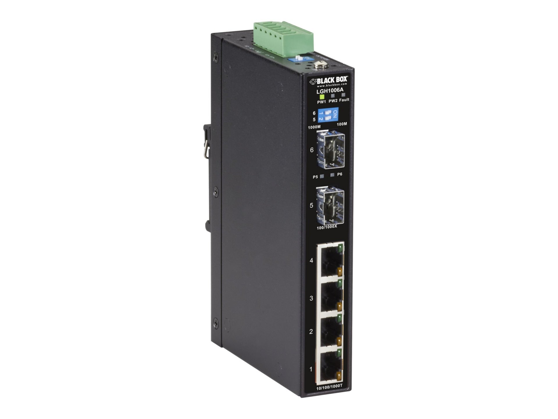 Switch de Red Black Box LGH1000 Series Industrial Ethernet Switch - vista 2