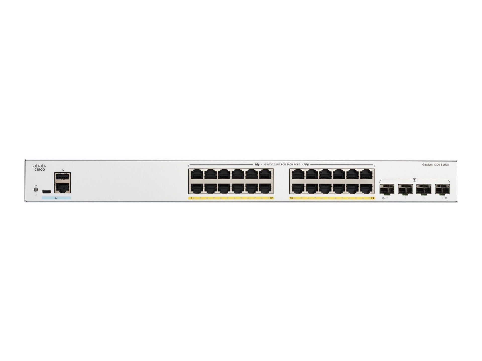 Switch de Red Cisco Catalyst 1300-24FP-4G - vista 2